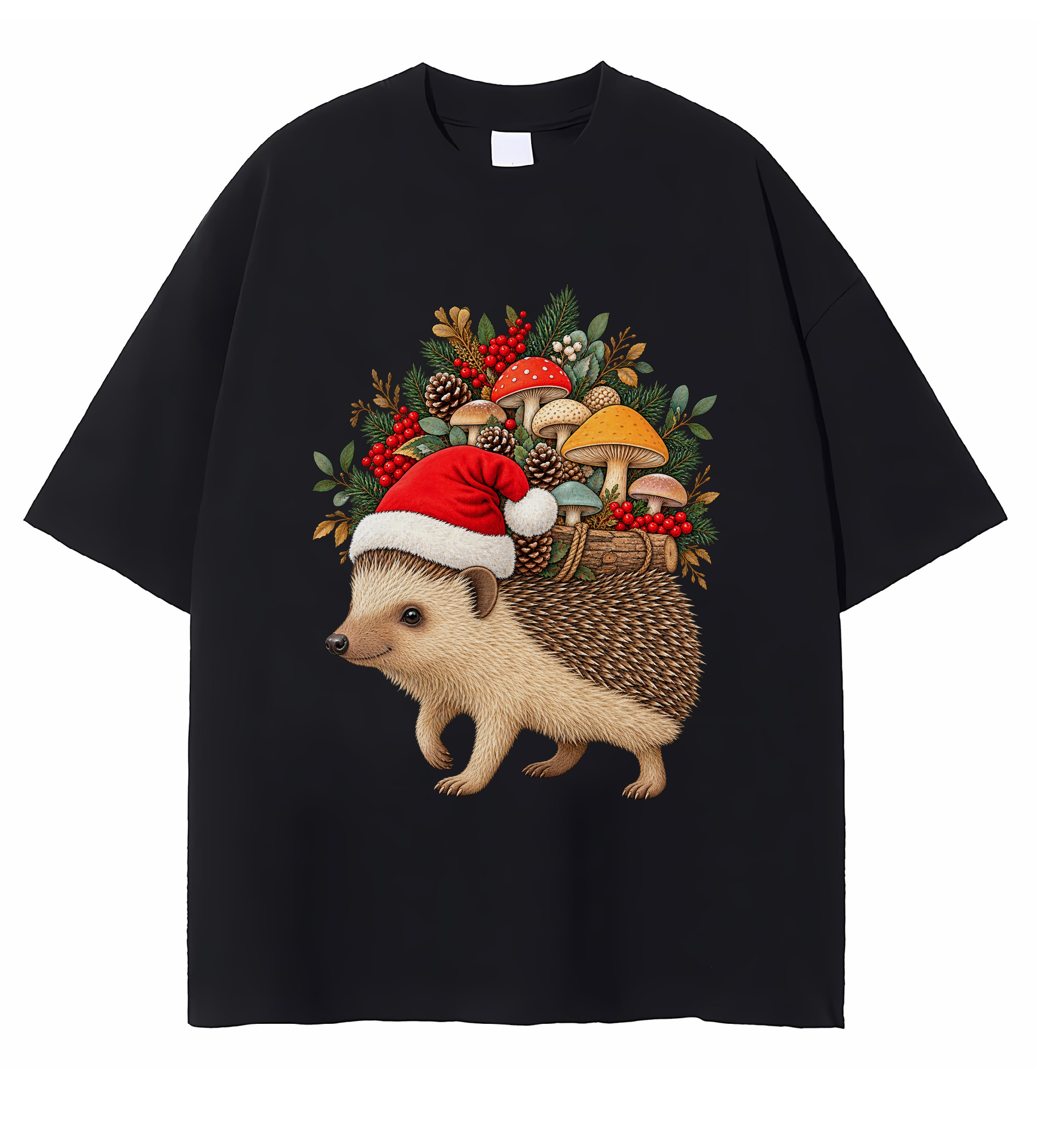 Funny Hedgehog Christmas T-shirt Cute Holiday Animal Lover Gift