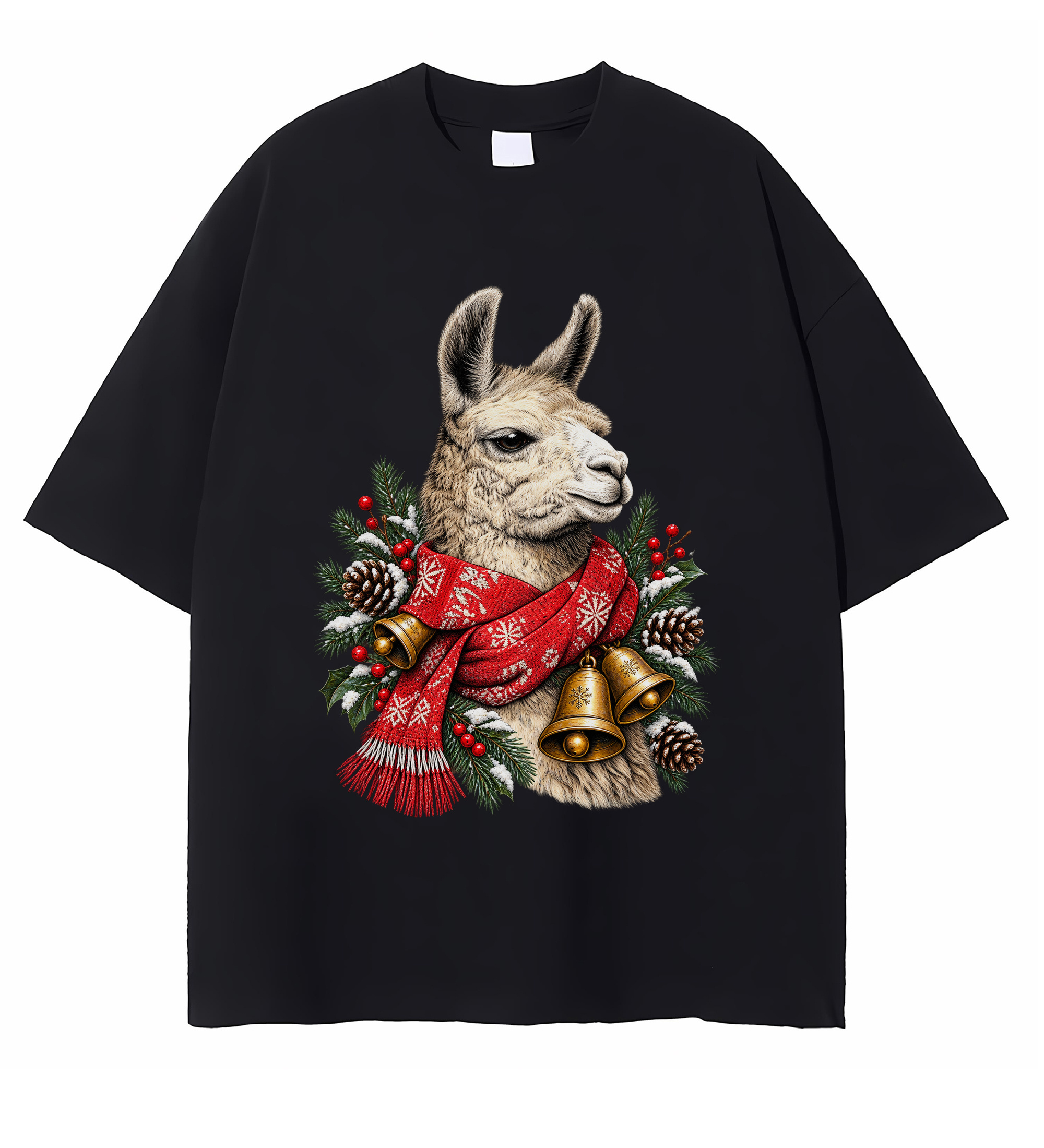 Funny Llama Christmas T-shirt Cute Holiday Animal Lover Gift